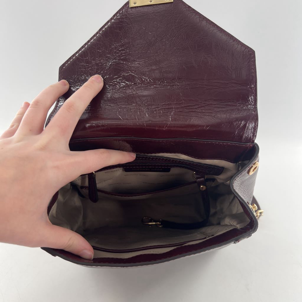 patent leather mini backpack purse