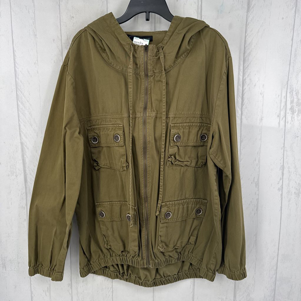 L zip-up utility jacket
