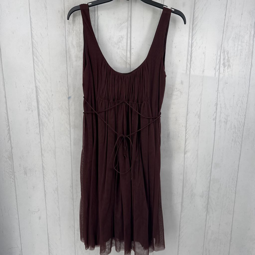 12 mesh smocked top slvls dress