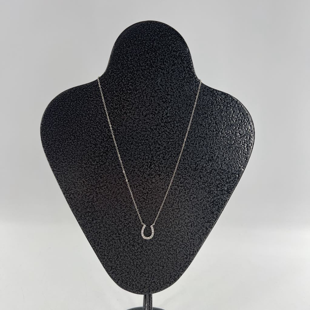 10" rhinestone horseshoe necklace