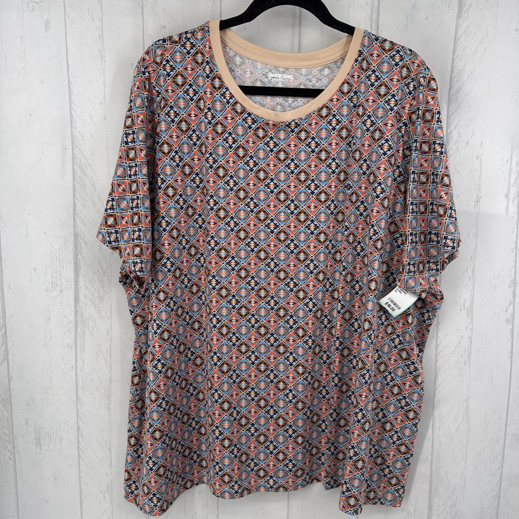3X printed crewneck s/s tee