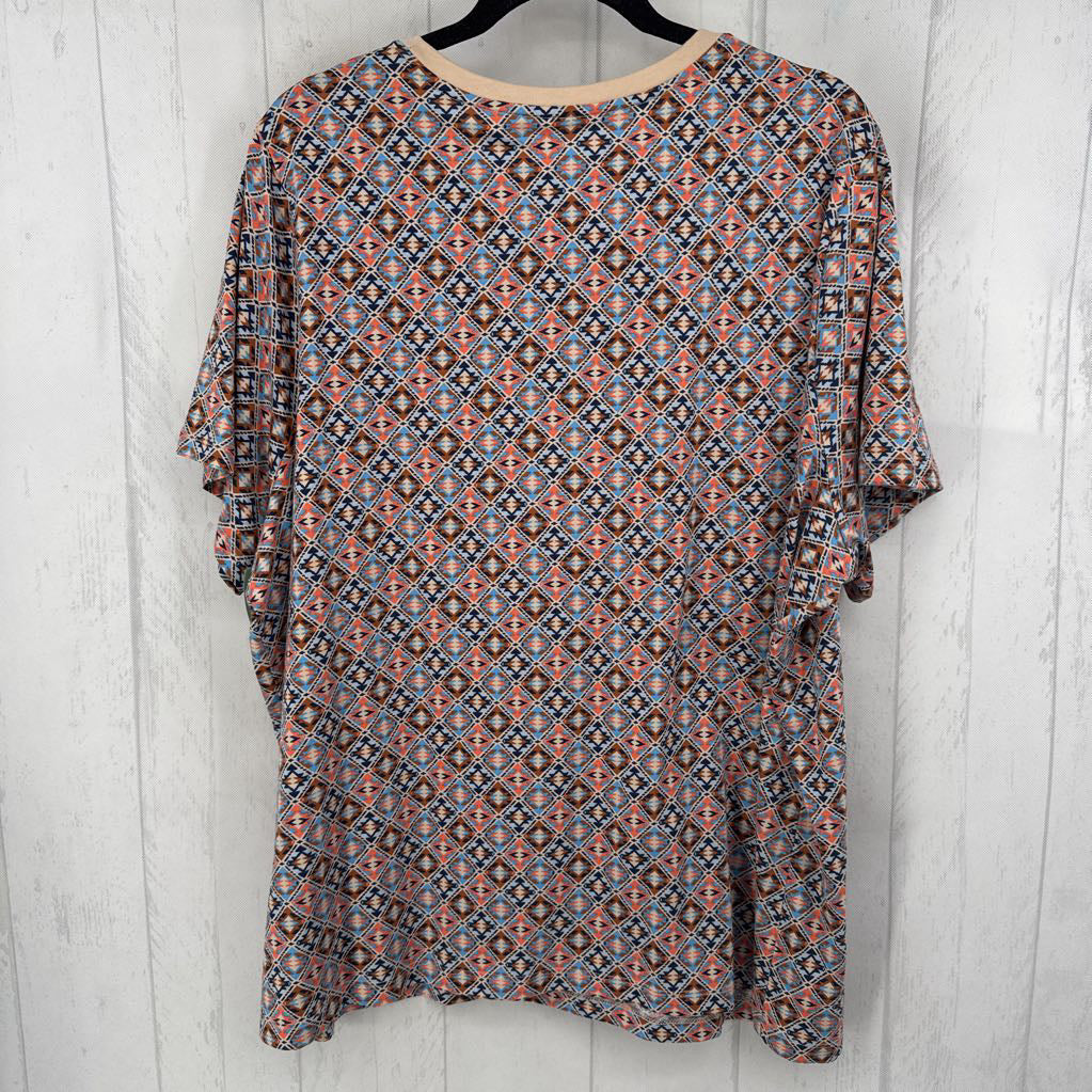 3X printed crewneck s/s tee