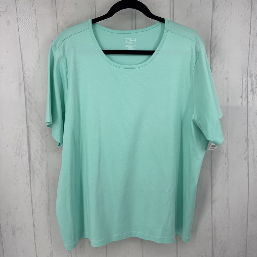 3X round neck s/s tee