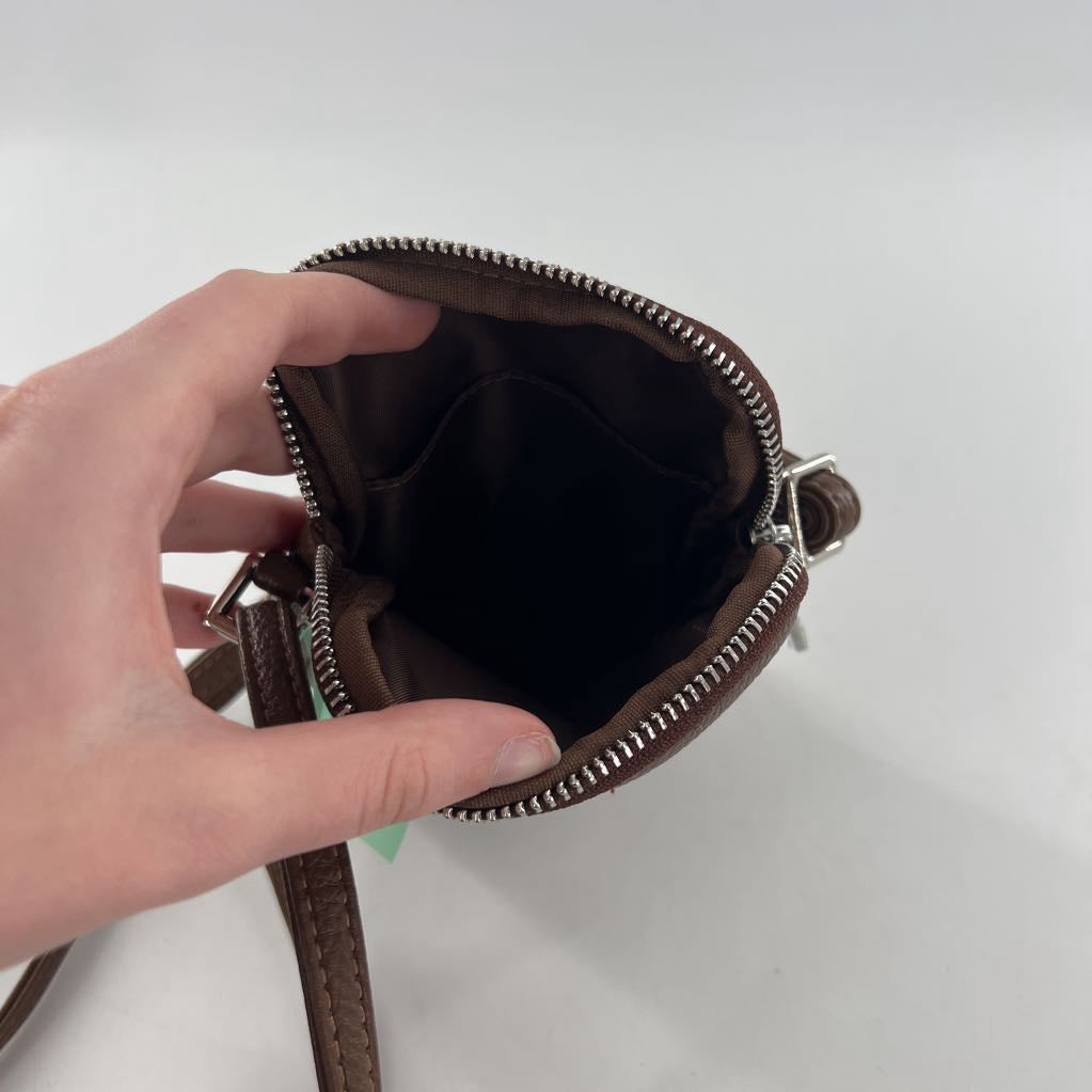 vegan leather slim crossbody