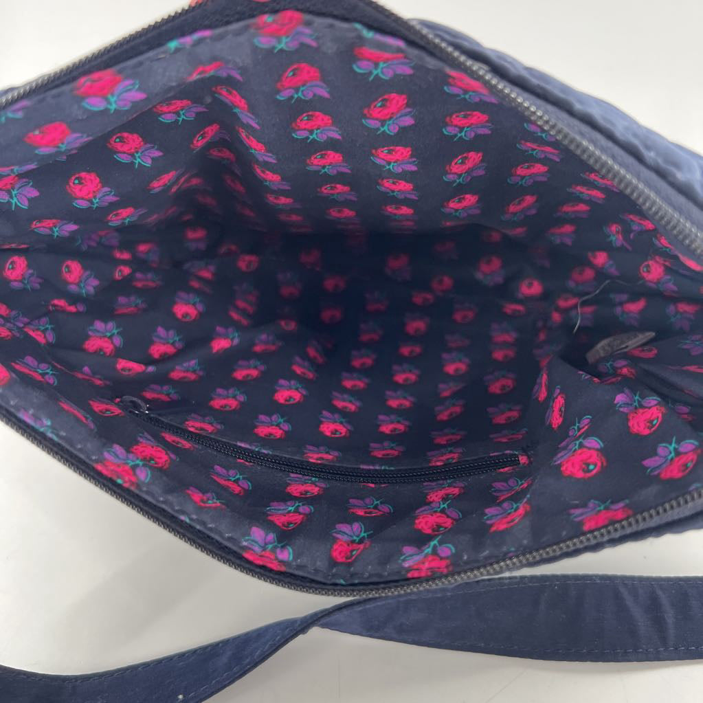quilted open pocket top zip crossbody w/ zip pocket