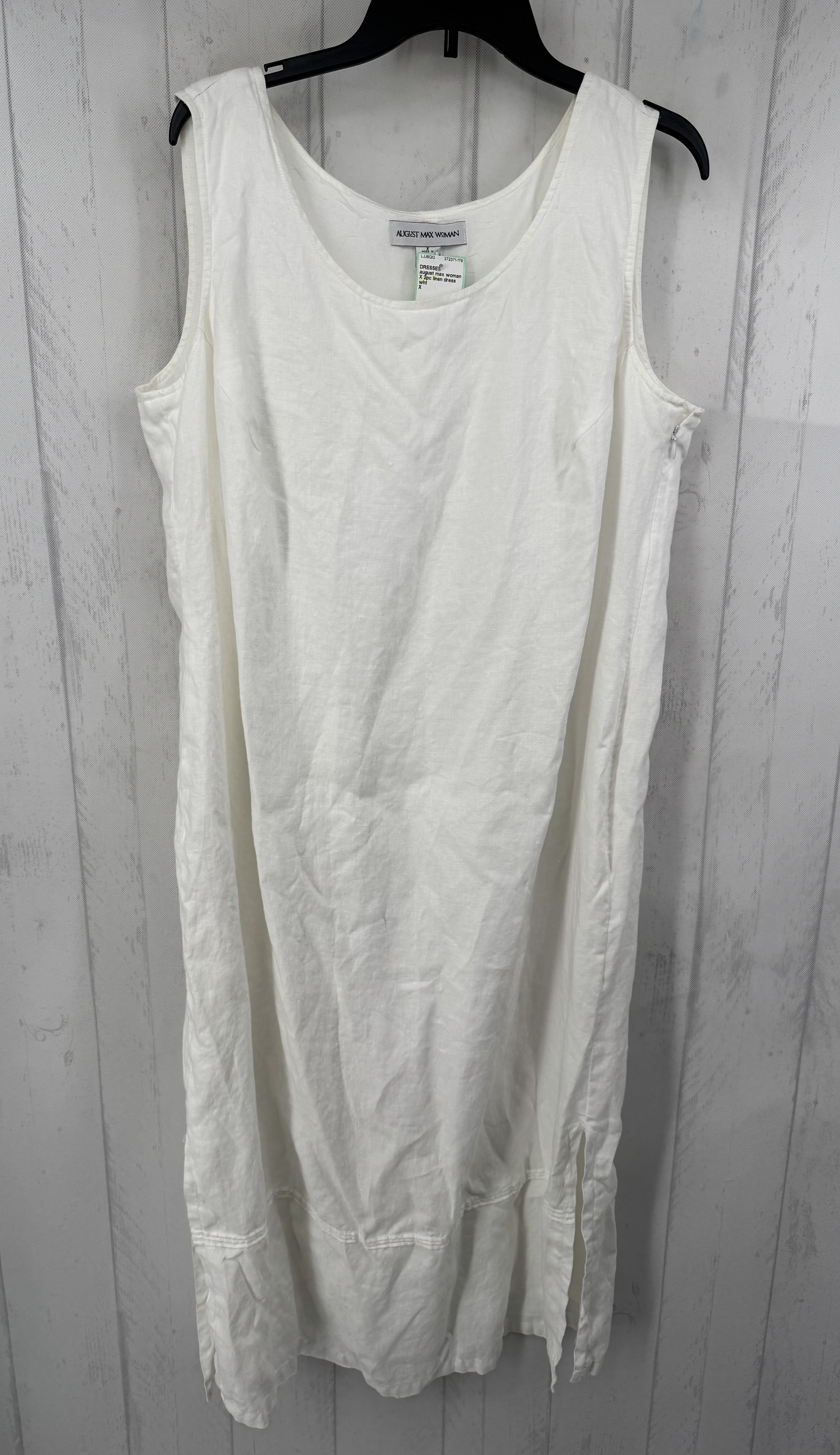 X 2pc linen dress w/ s/s top