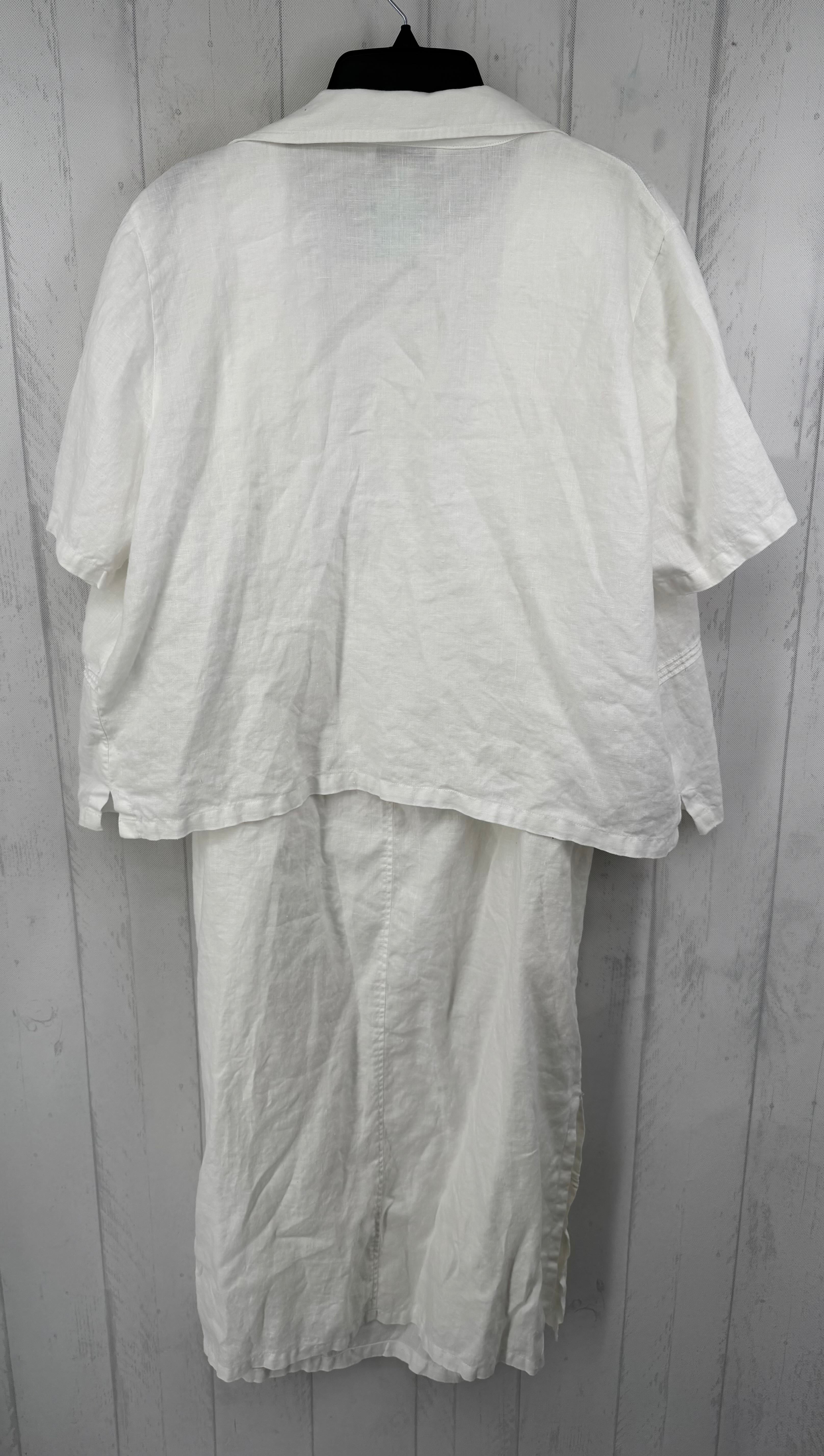 X 2pc linen dress w/ s/s top