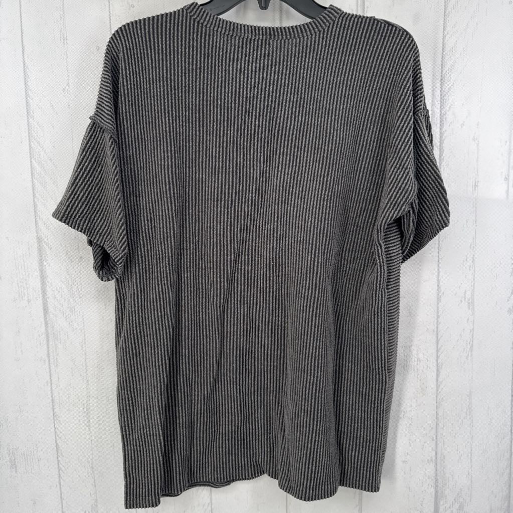 L 1/2 button down s/s top