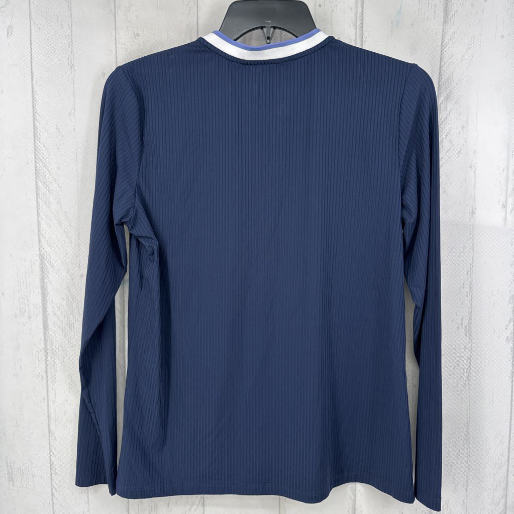 XL quarter zip ribbed l/s top