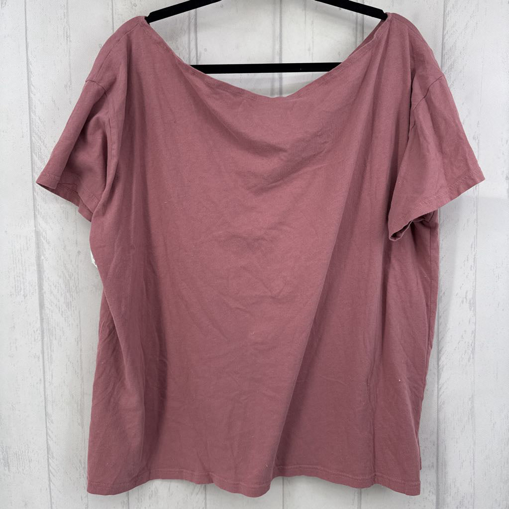 XL off the shoulder graphic s/s tee-renee rapp