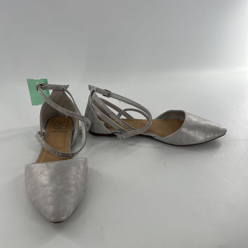 11 rhinestone strap flats