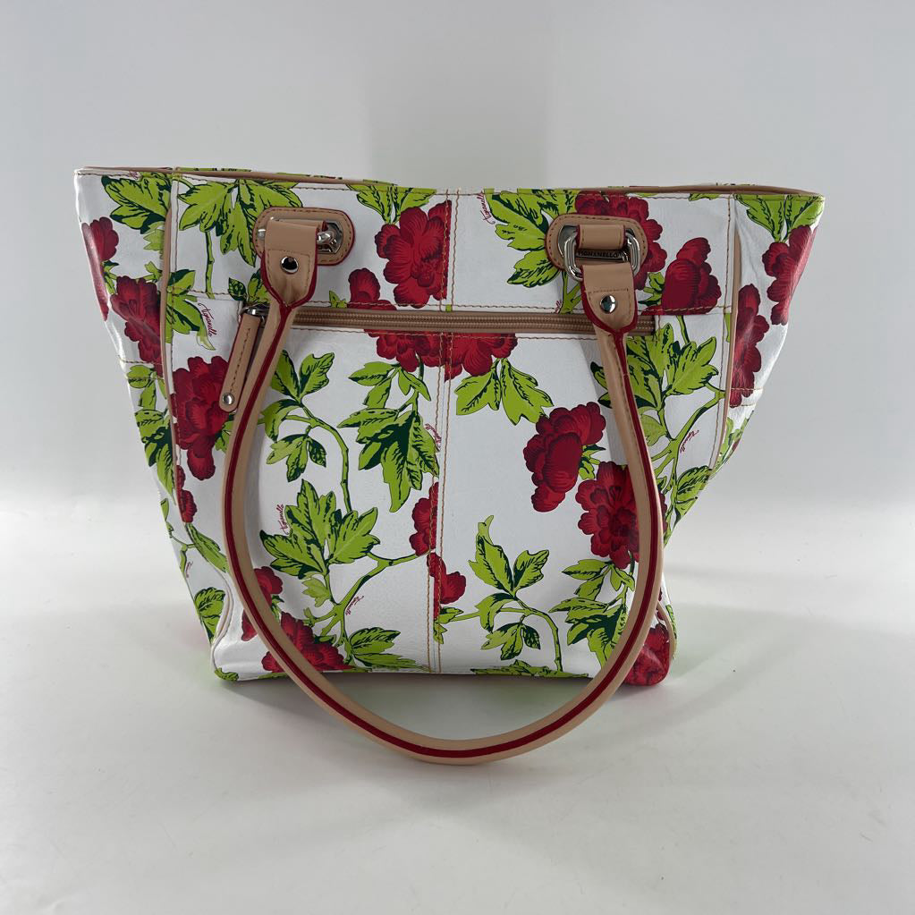 flo print shoulder bag
