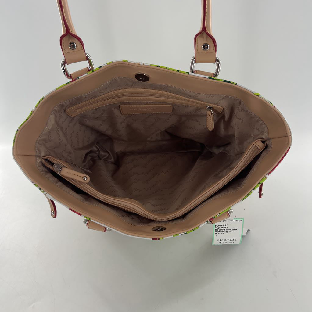 flo print shoulder bag