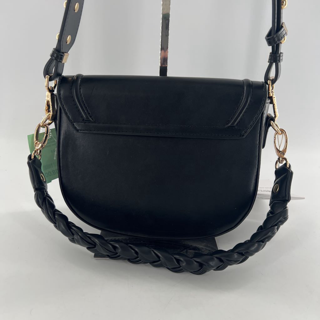 vegan leather double strap crossbody