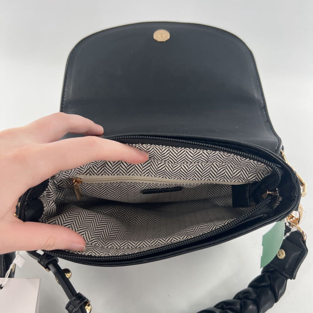 vegan leather double strap crossbody