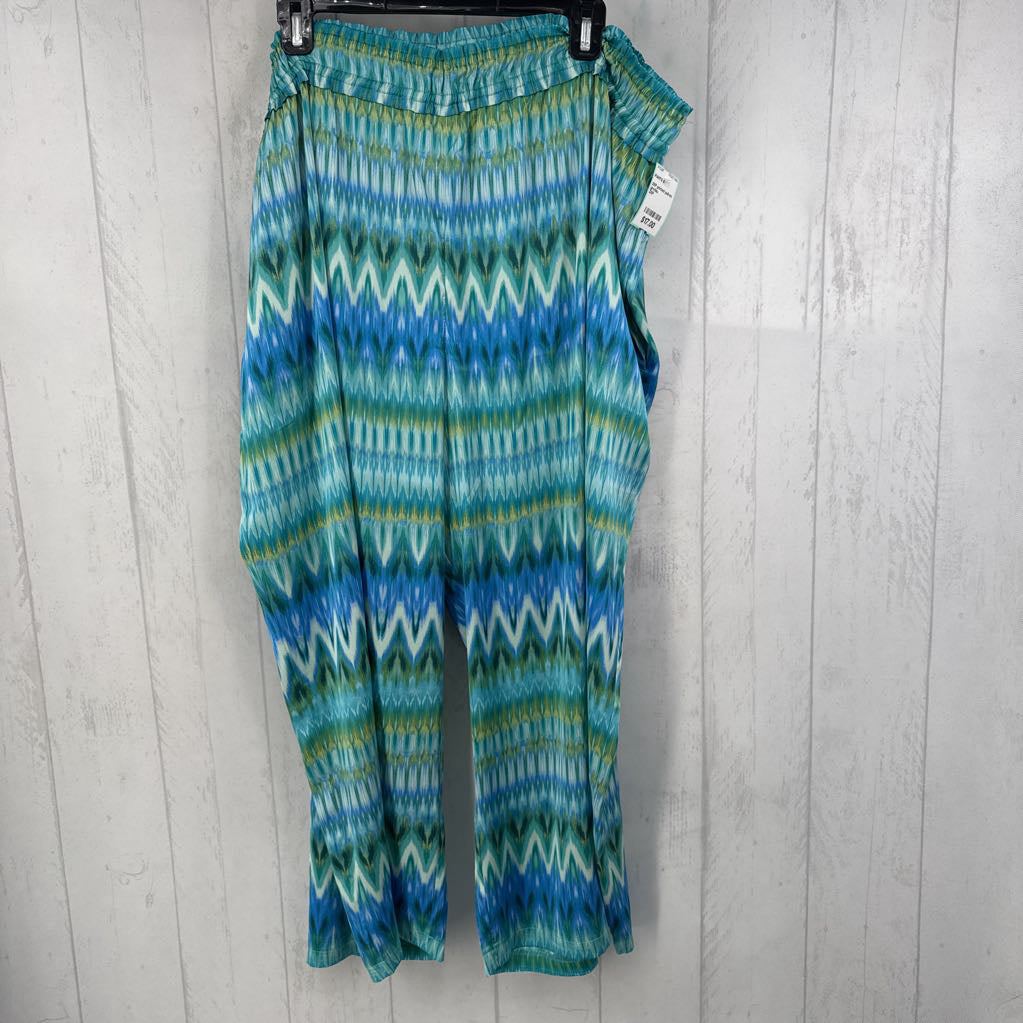 2XP printed pull-on wide leg pant