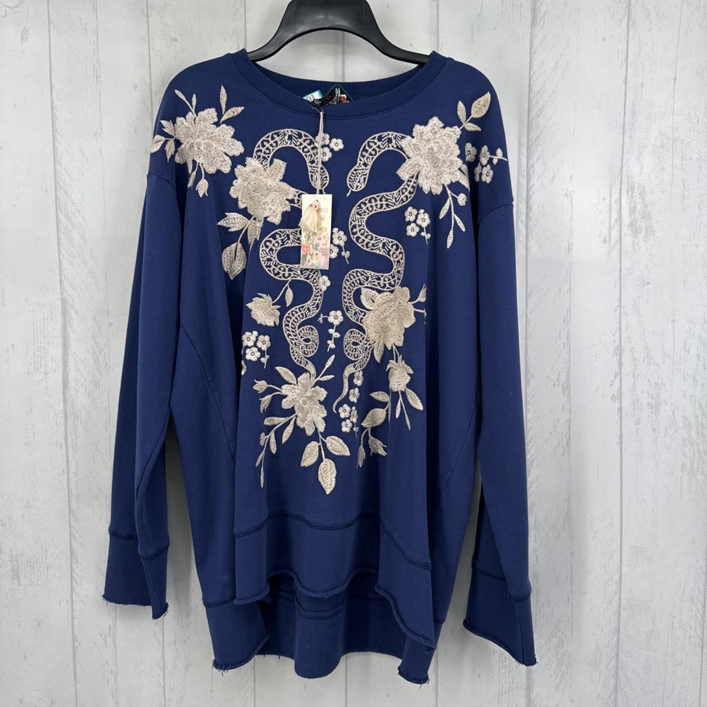 R210 L embroidered sweatshirt