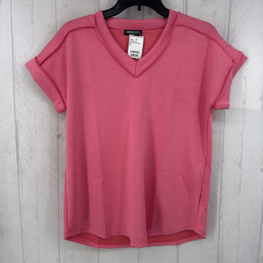 S v-neck s/s top