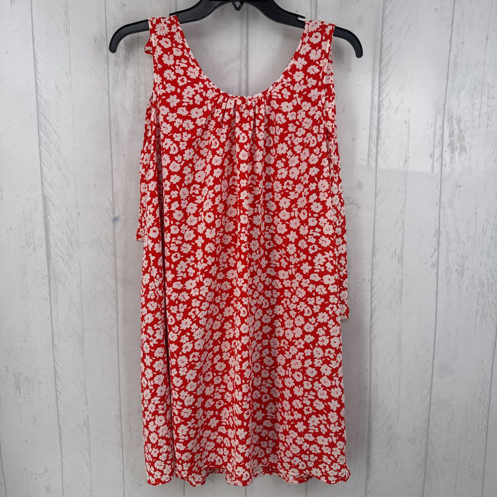 S flo print slvls dress