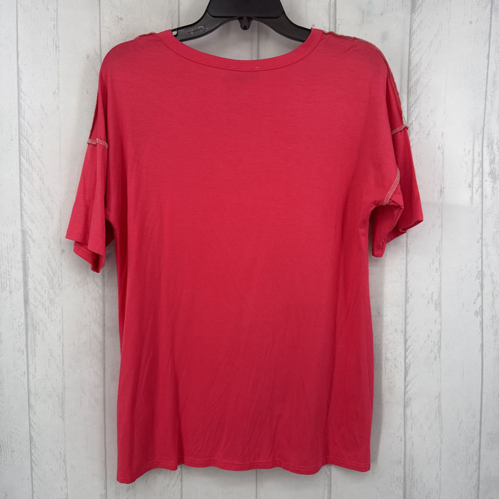 S mixed media s/s tee