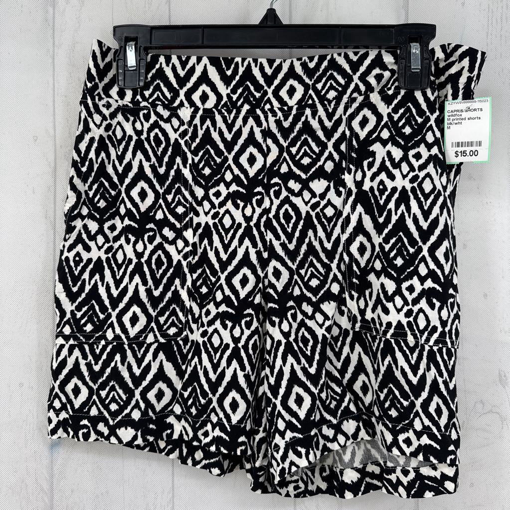 M printed shorts