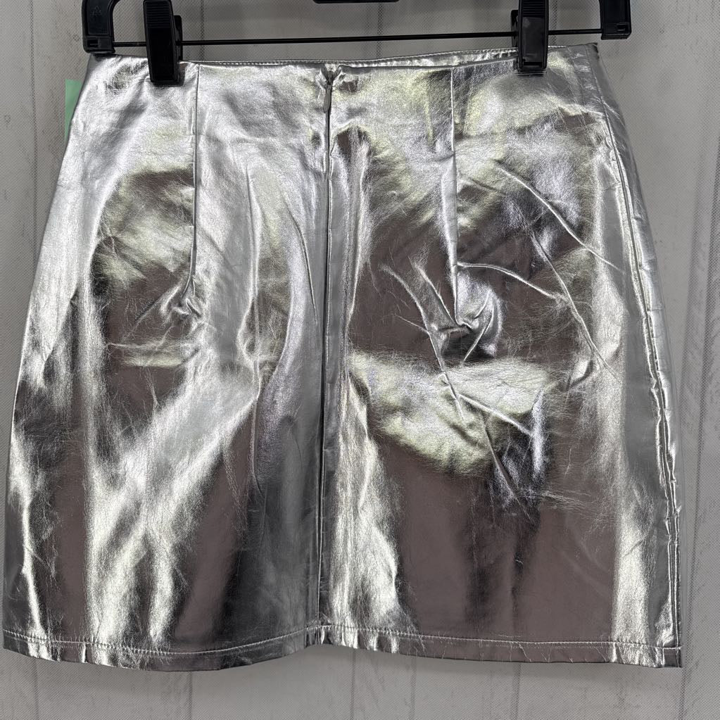 S metallic skirt
