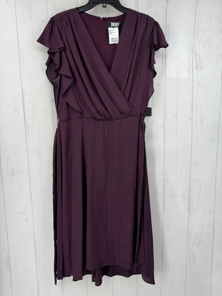 14 animal print crossover dress