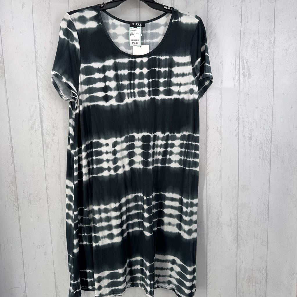 R60 2x s/s tie-dye dress