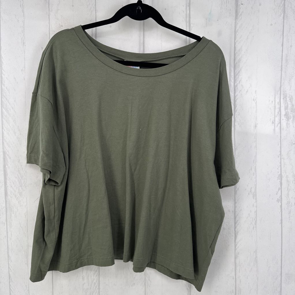 3xl s/s crop boxy top