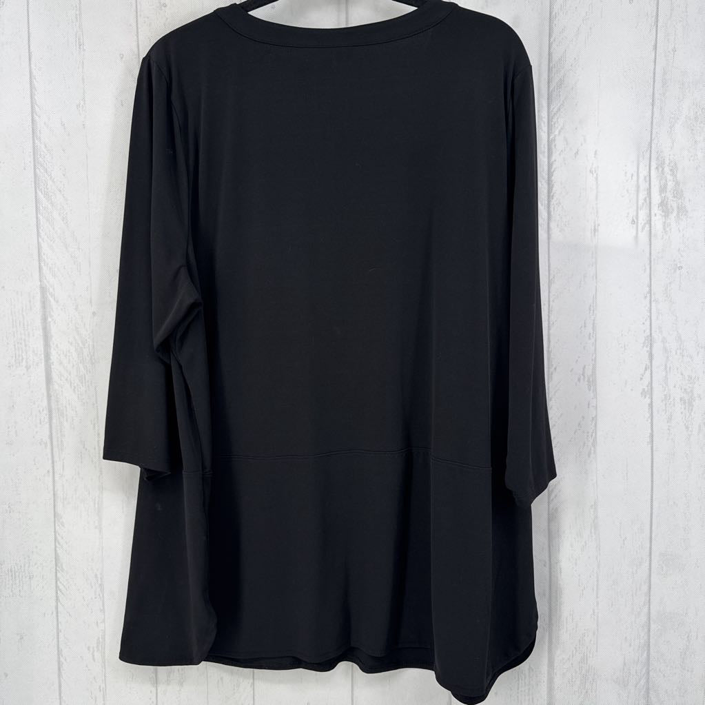 2x elbow slv half button top