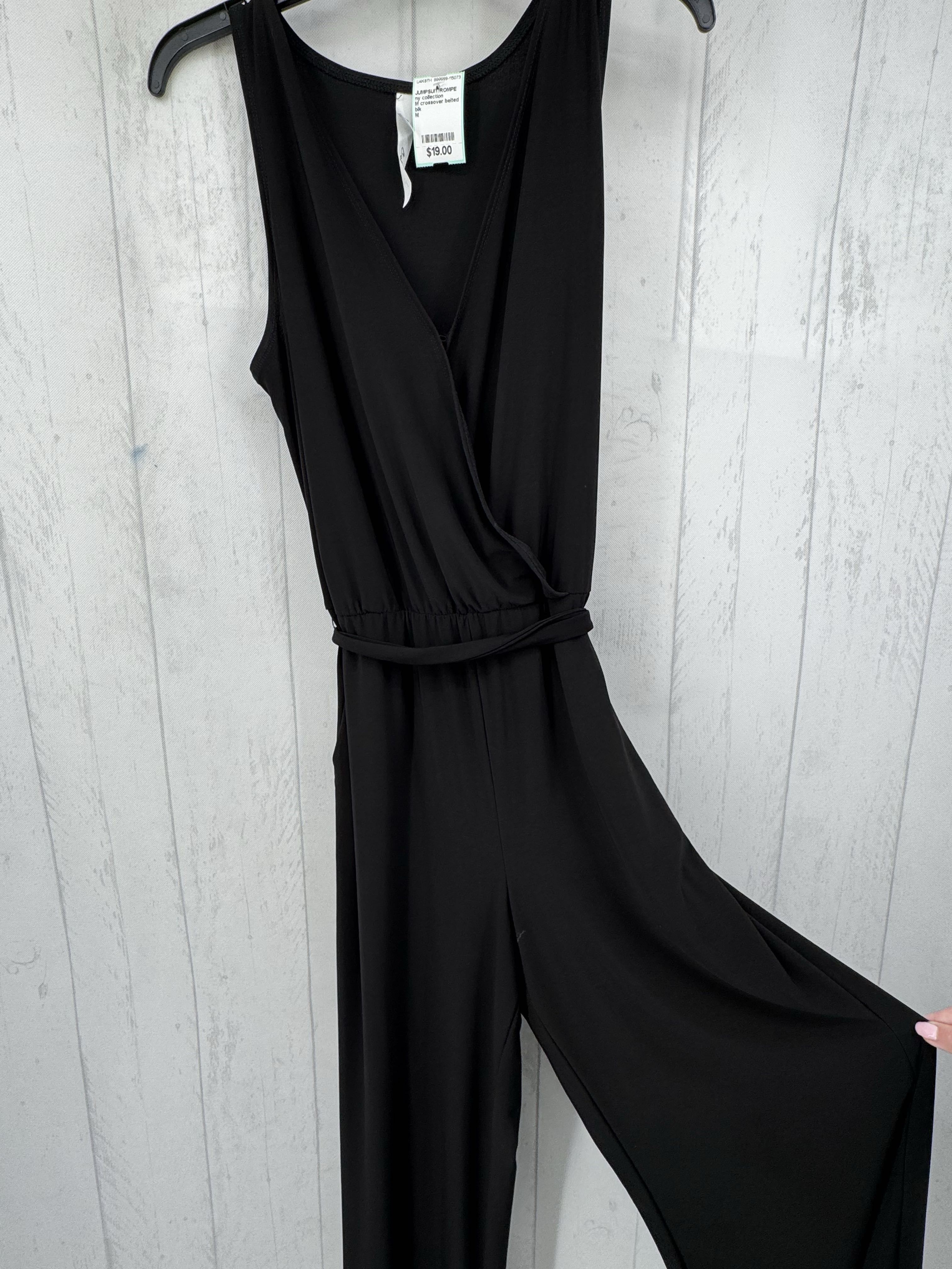 M crossover belted slvls jumpsuit