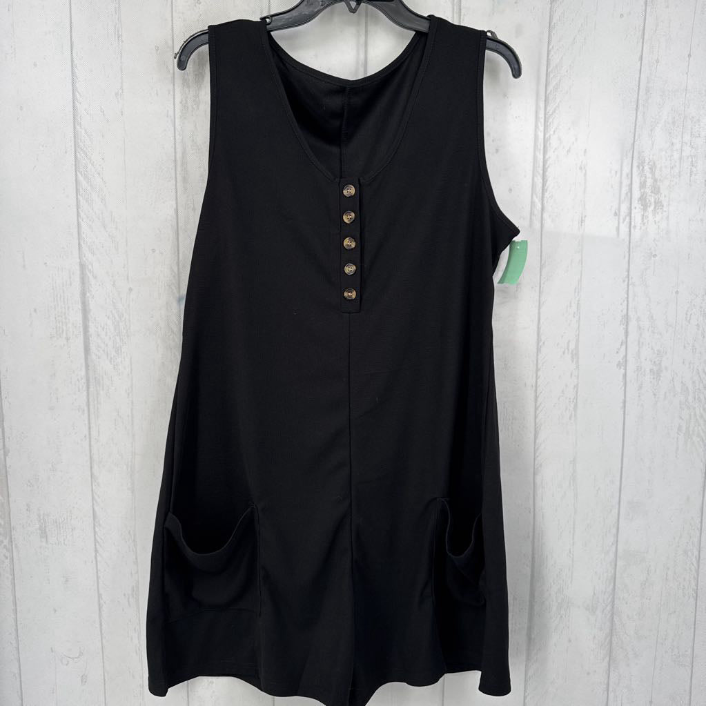 2XL waffle knit slvls romper