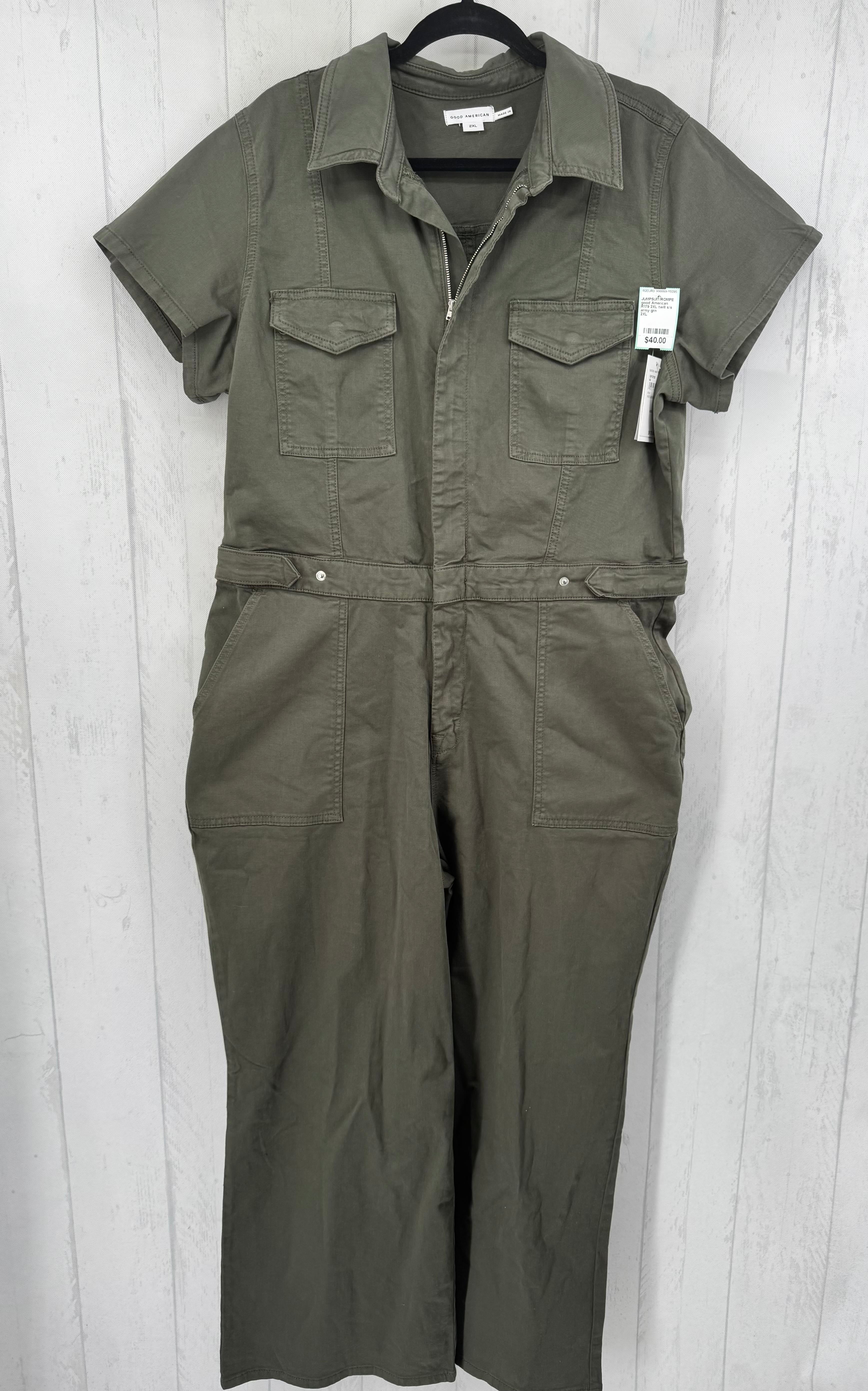 R179 2XL twill s/s jumpsuit