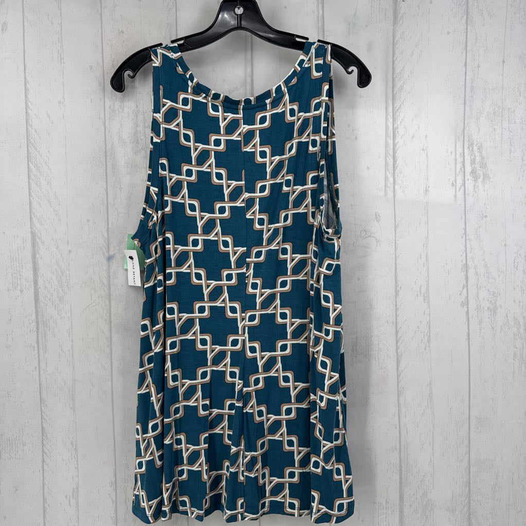 14/16 geometric print flowy tank