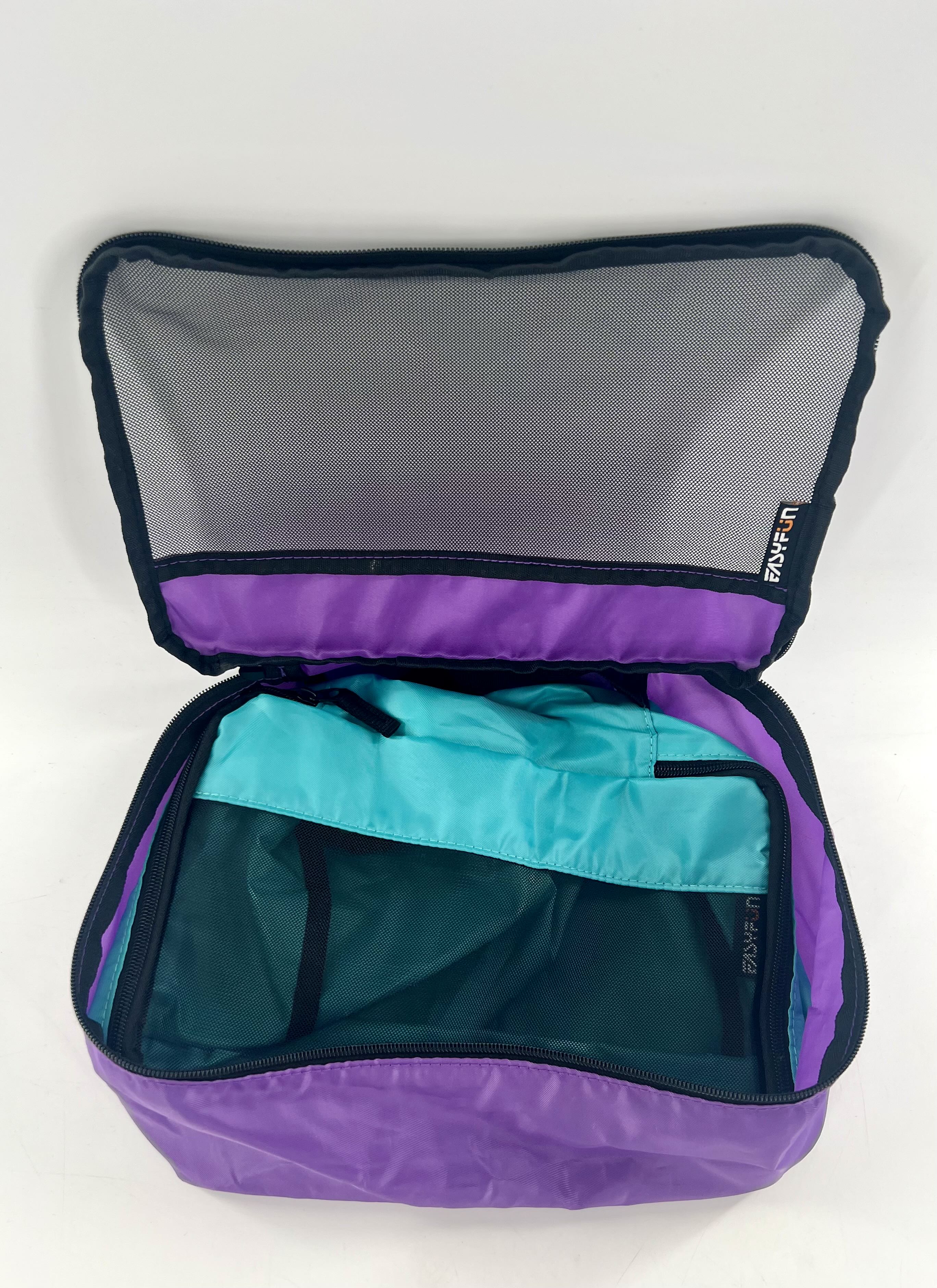 2pc nylon/mesh packing cubes