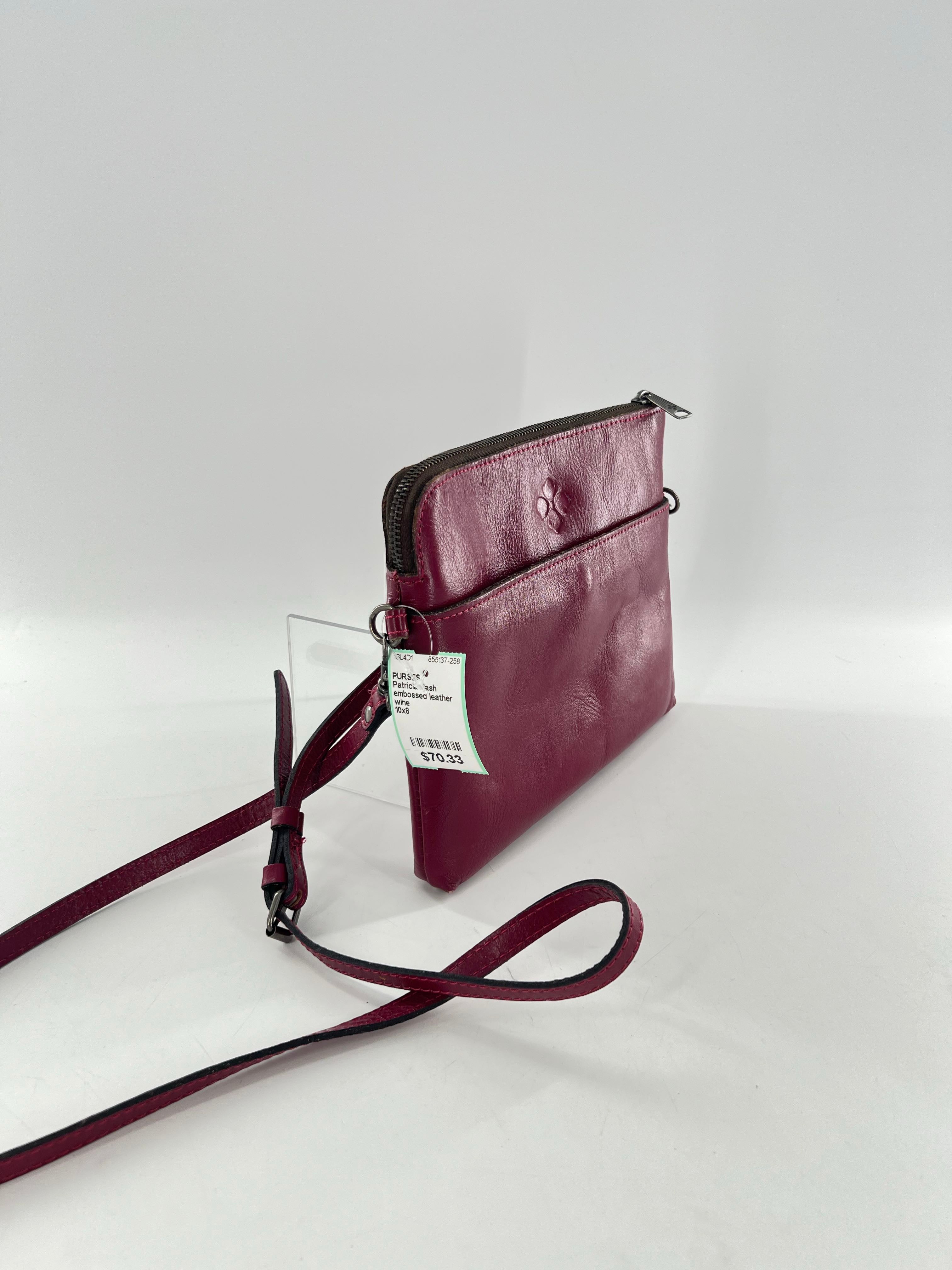 embossed leather crossbody