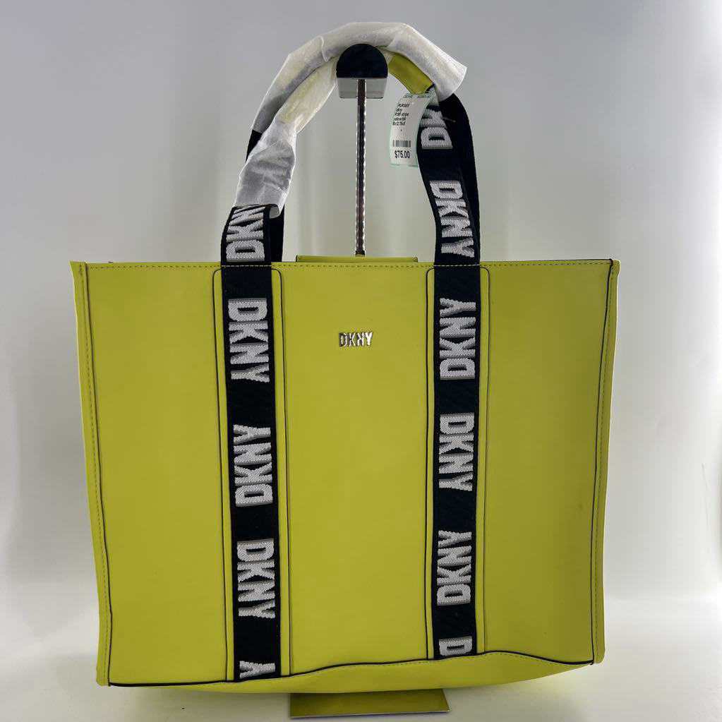 R198 stripe magnetic closure tote