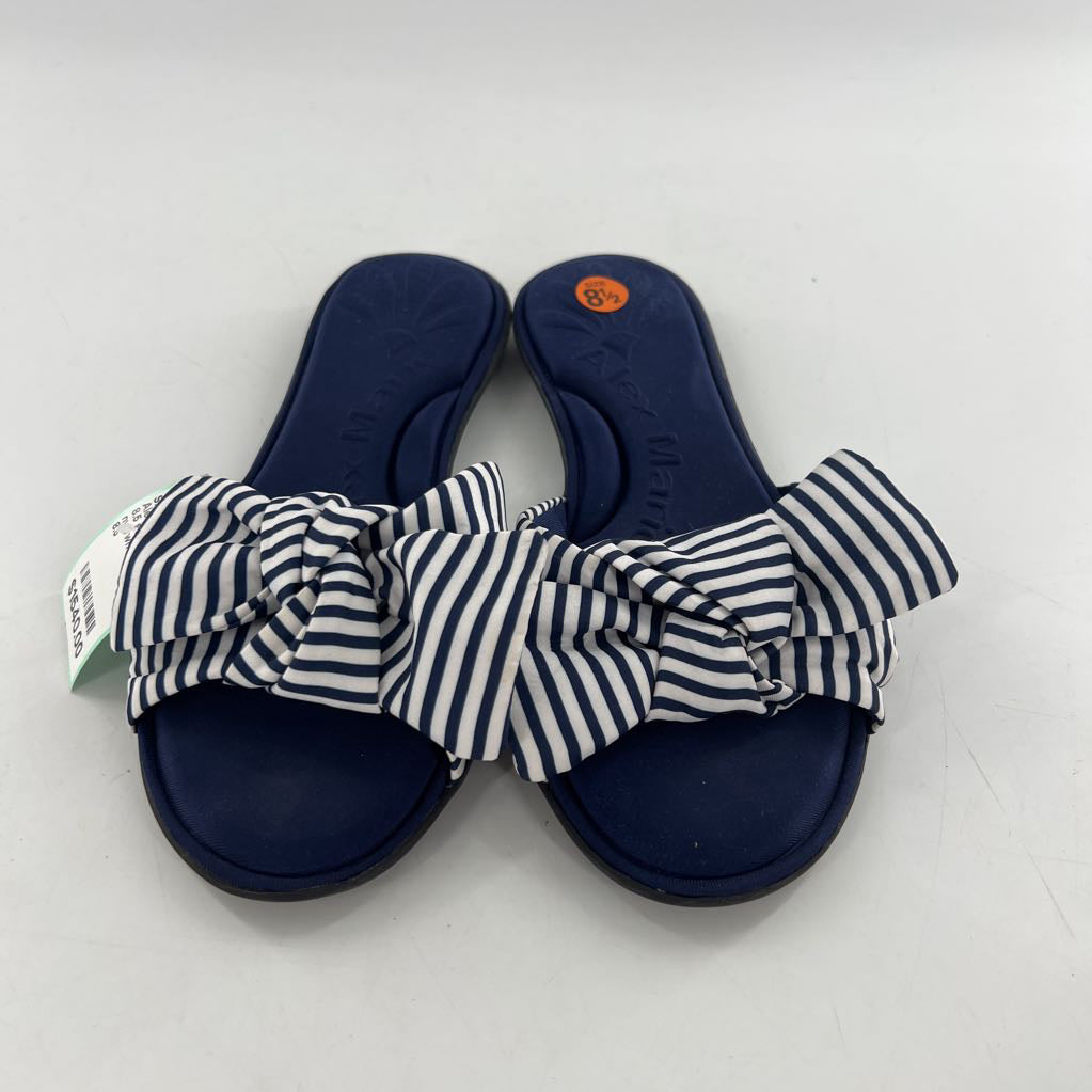 8.5 striped bow sandal