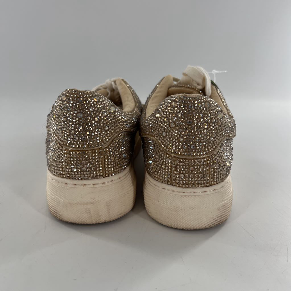 8.5 rhinestone lace-up sneaker