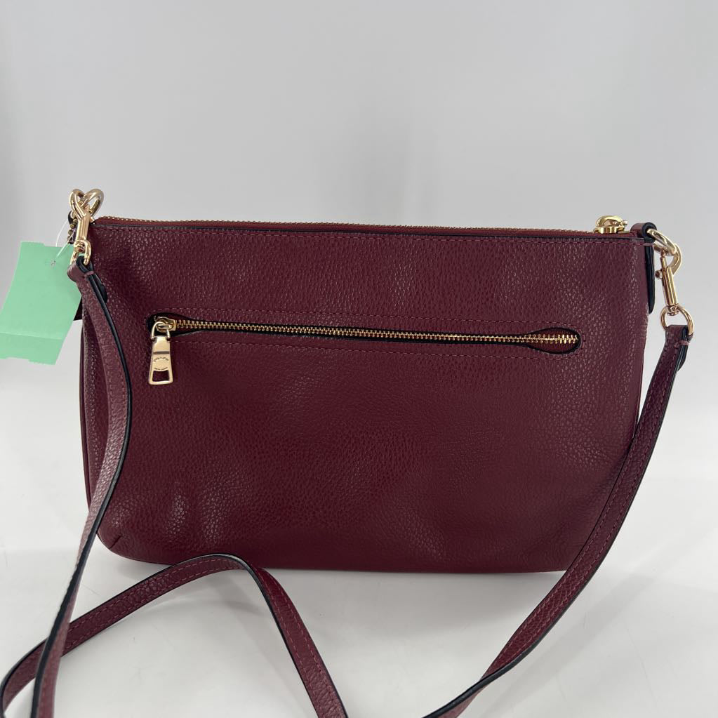pebbled turn lock slip pocket crossbody