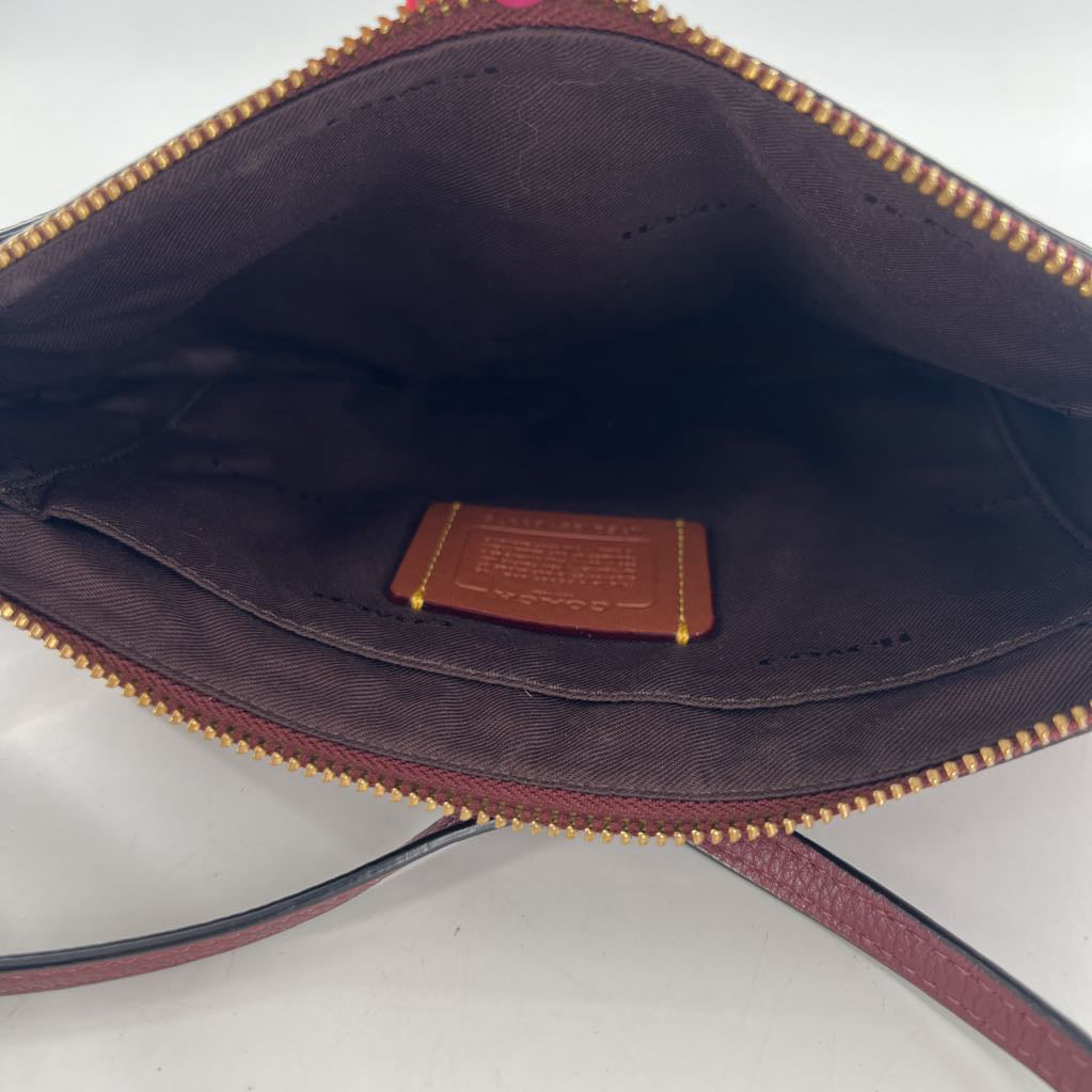pebbled turn lock slip pocket crossbody