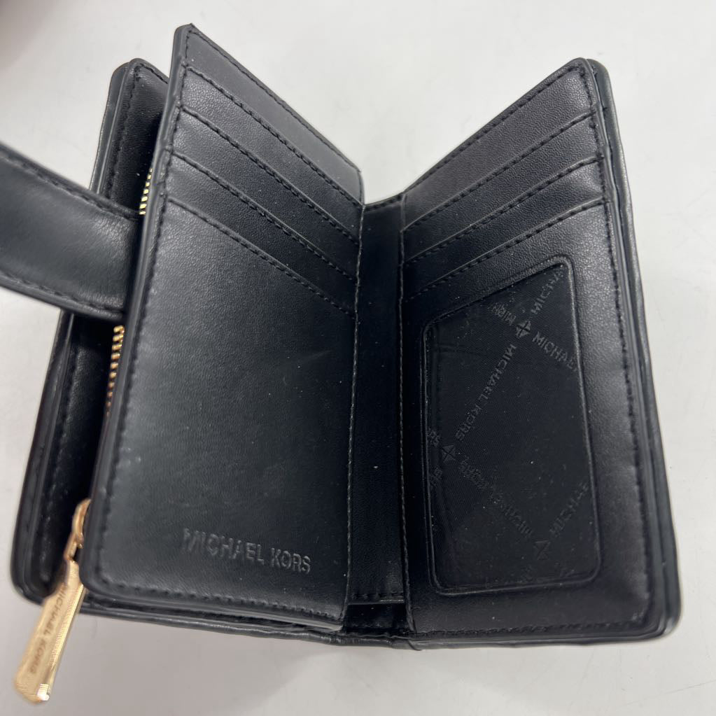 woven leather bi-fold walletwa