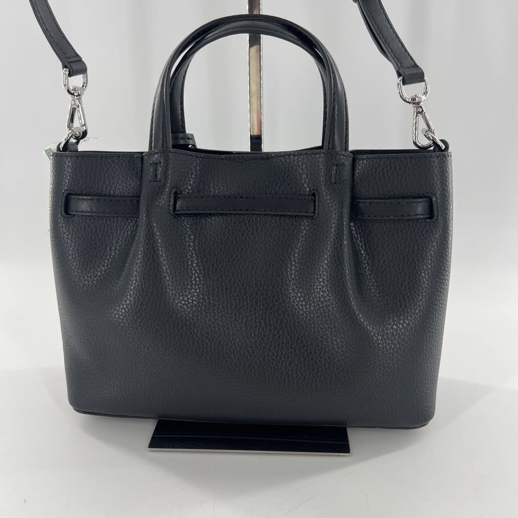 small pebbled leather satchel