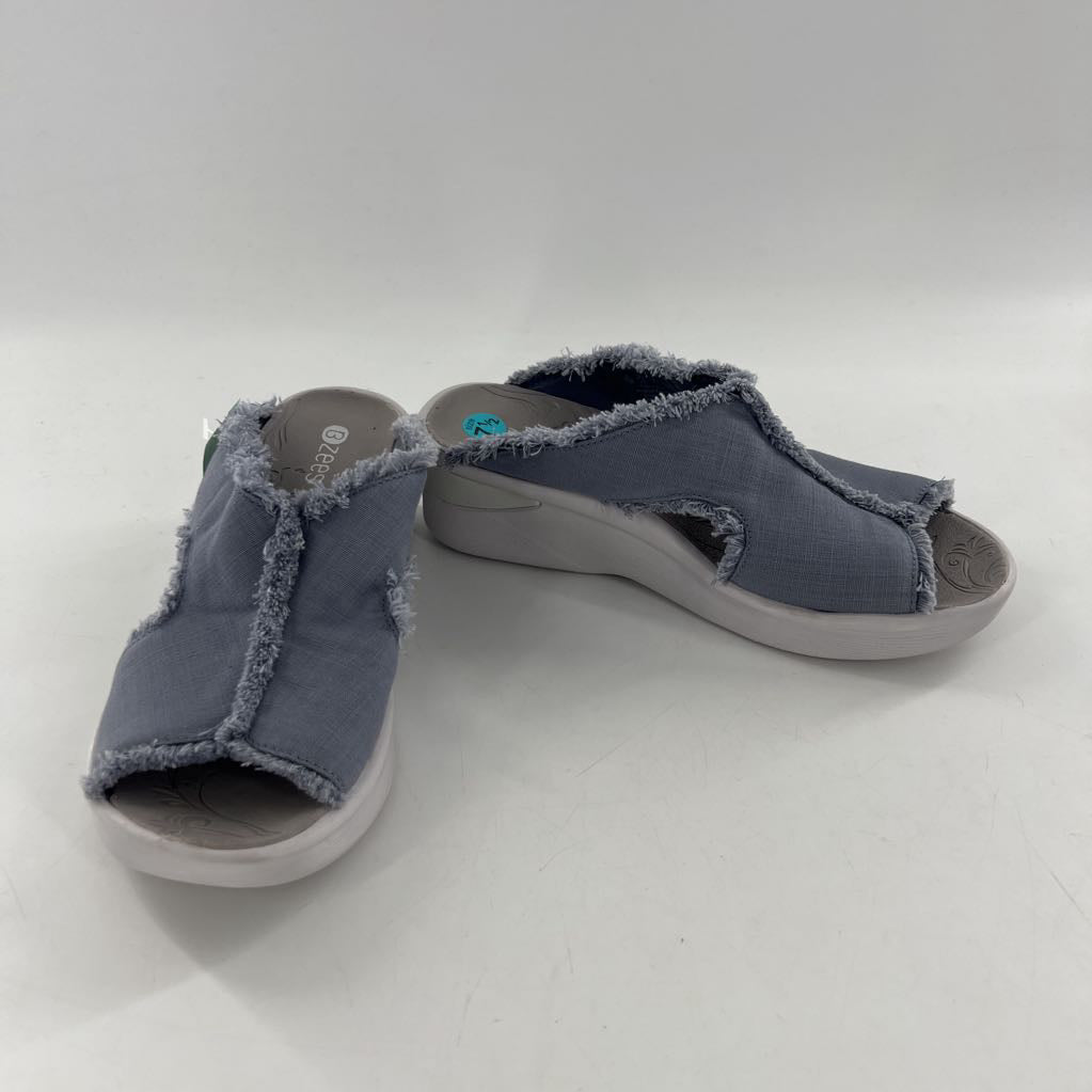 7.5 slide peep toe wedge sandals