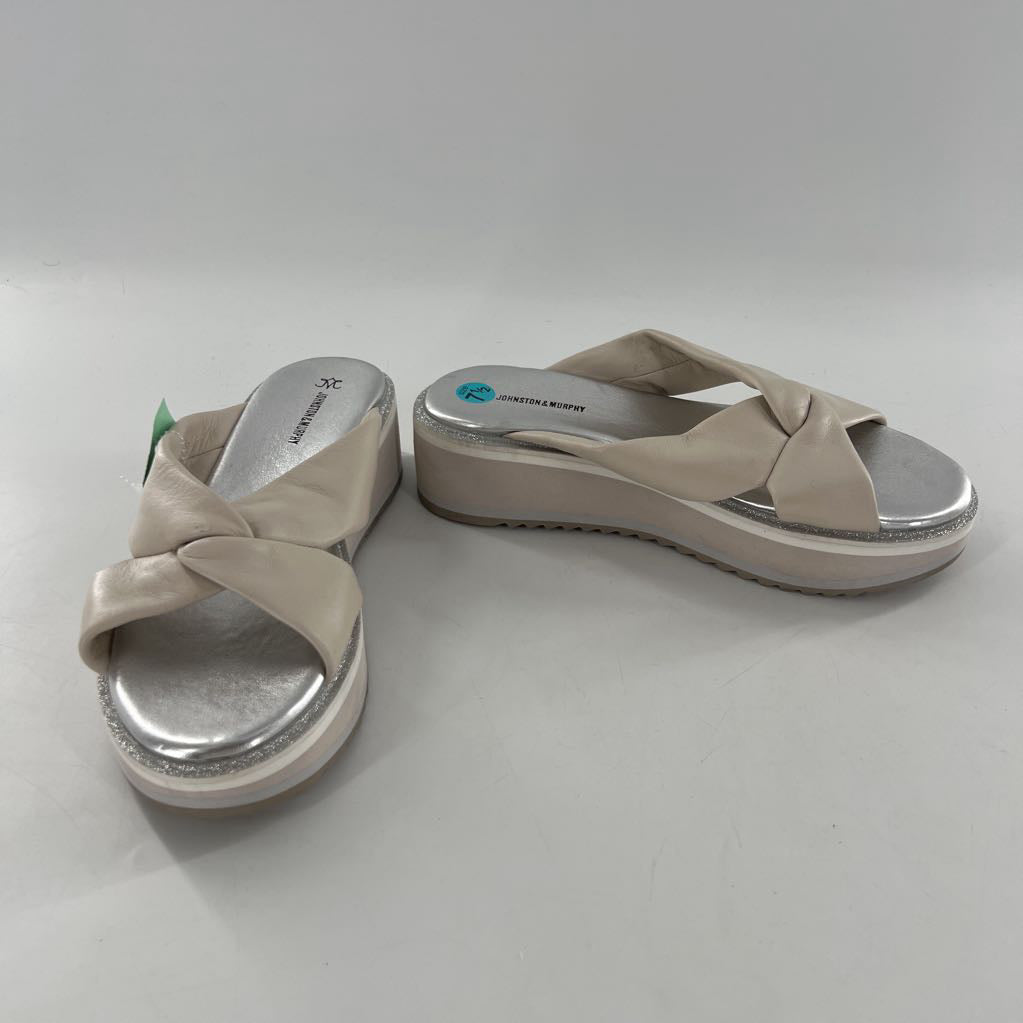 7.5 cross band slide sandals