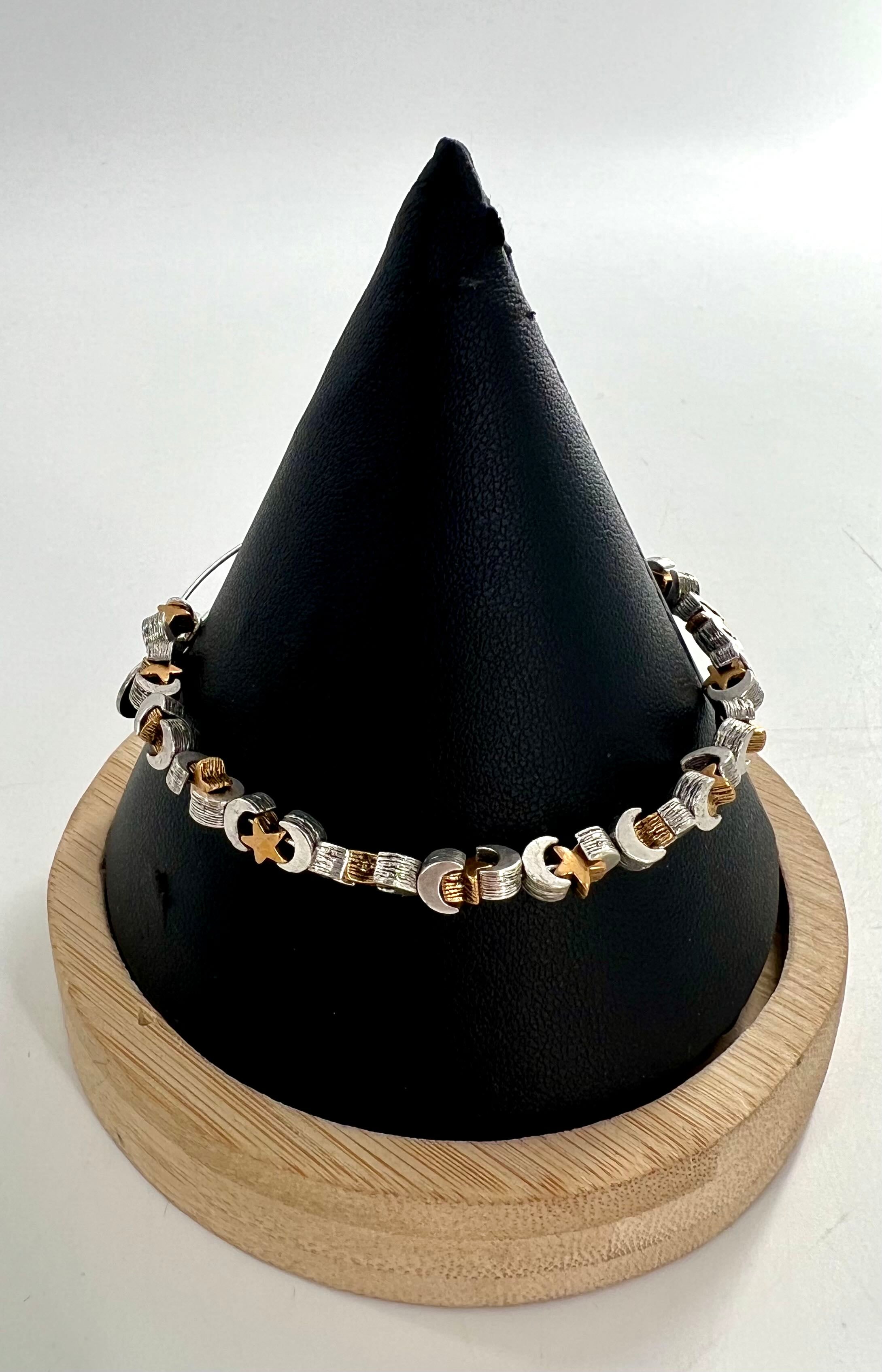 metal moon & stars bracelt