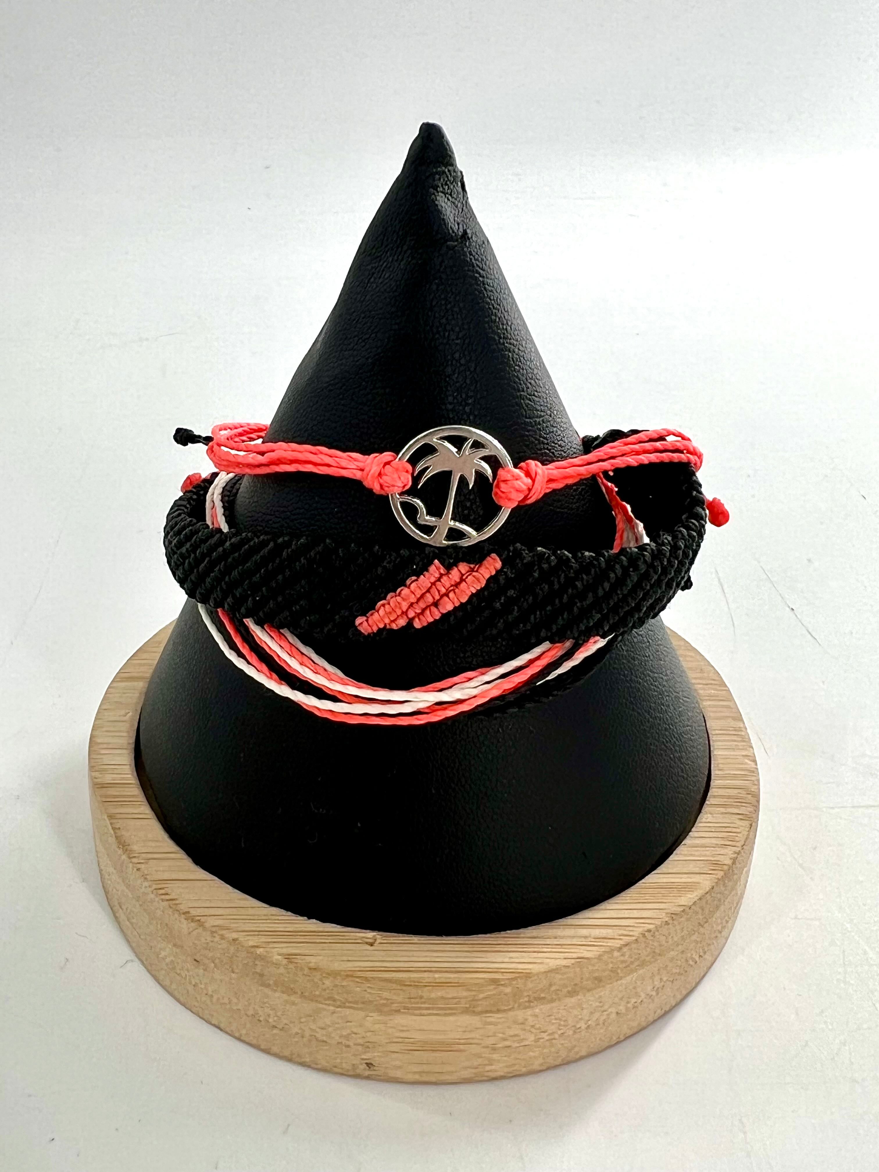 3pc woven bracelet stack