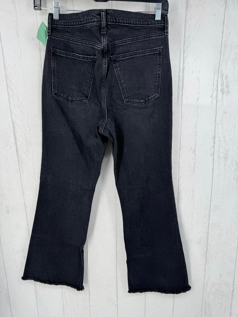 8 hi-rise flare jean