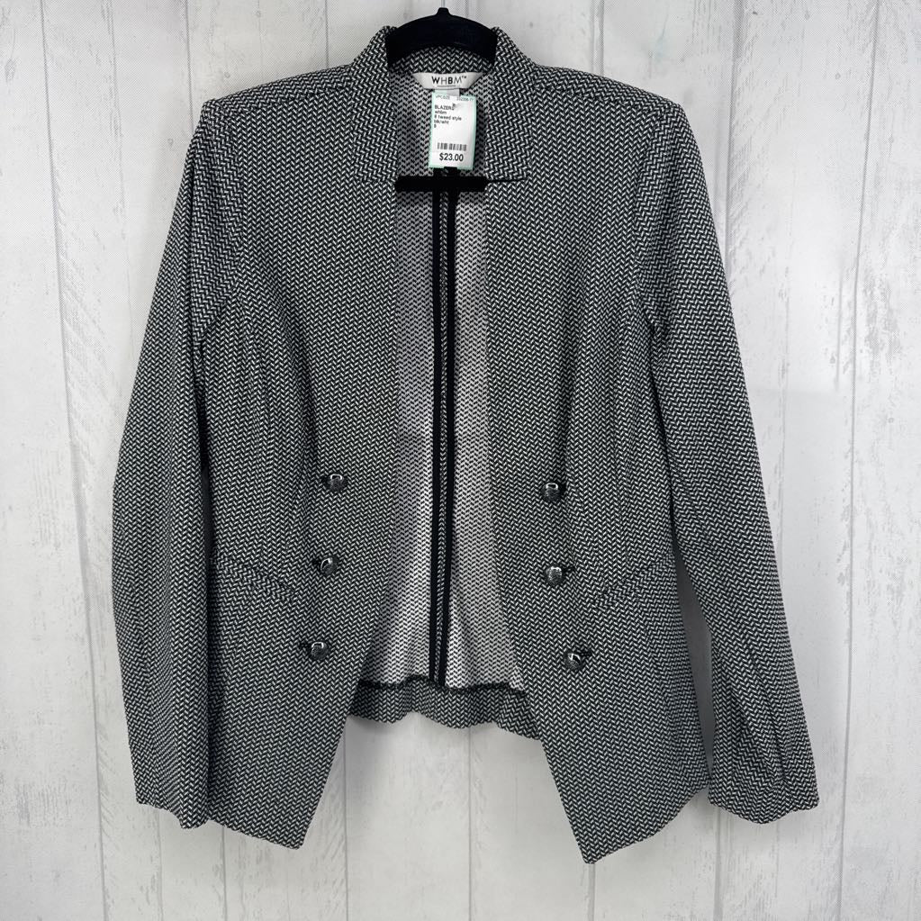 8 tweed style blazer