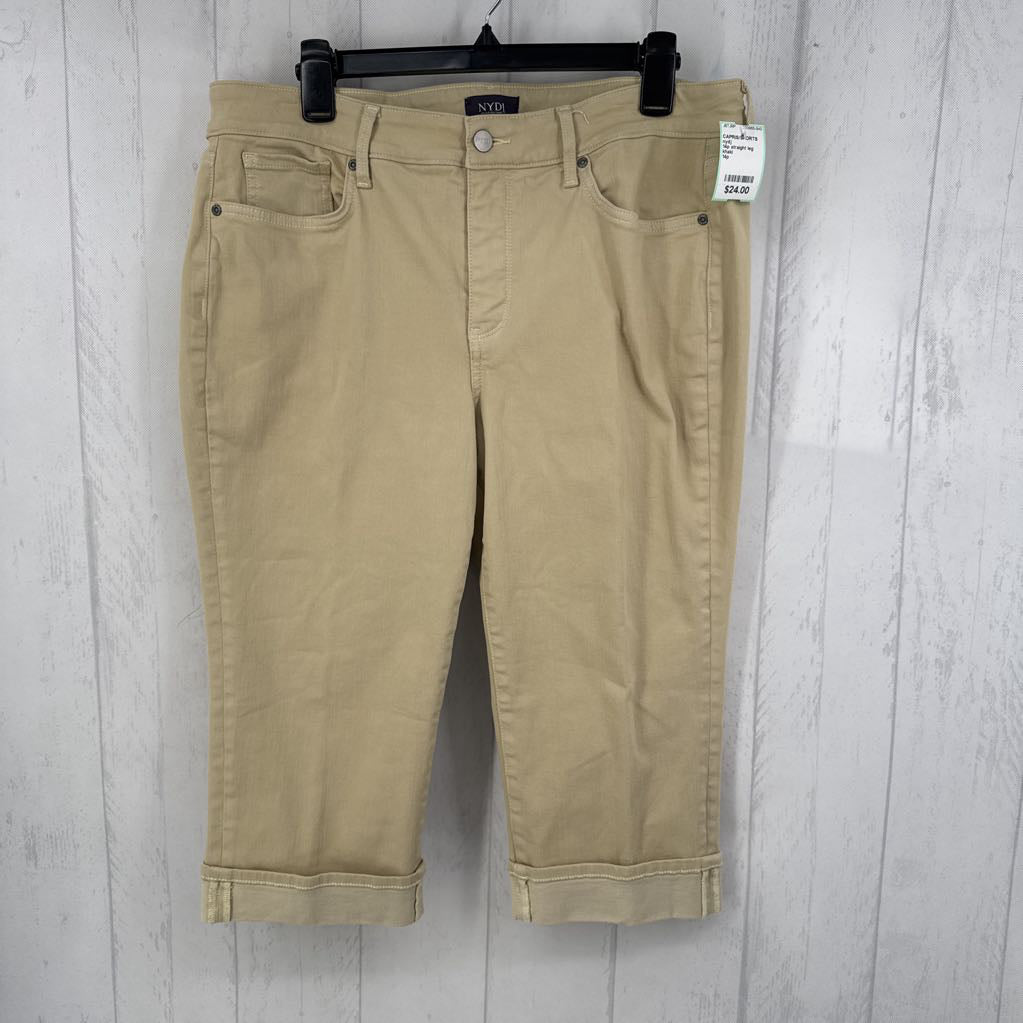 14p straight leg denim capris